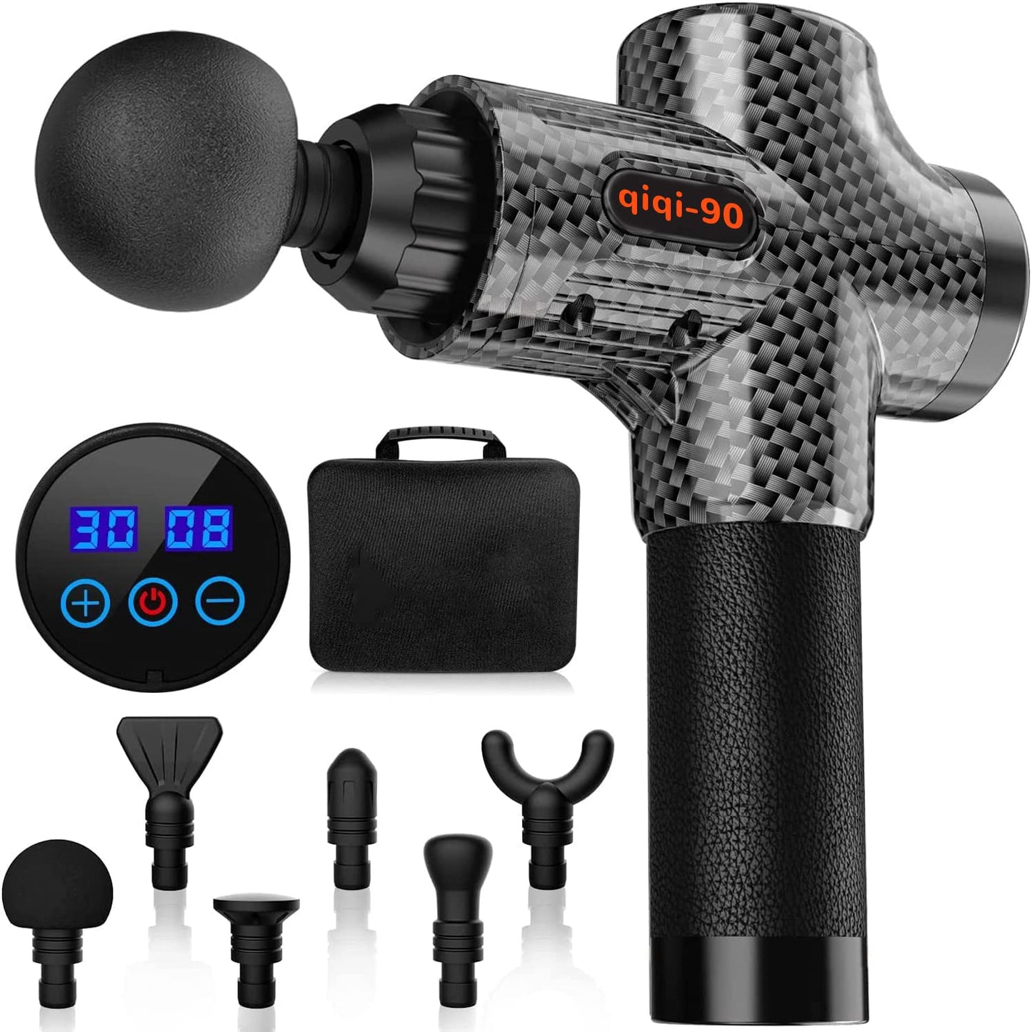 Massagepistole, Massagepistole Massagegerät bis zu 4800U/min, Professionelles Massage Pistole mit 6 MassageKöpfe, Muskel Massagegerät mit USB C Ladeanschluss zur Linderung von Muskelschmerzen