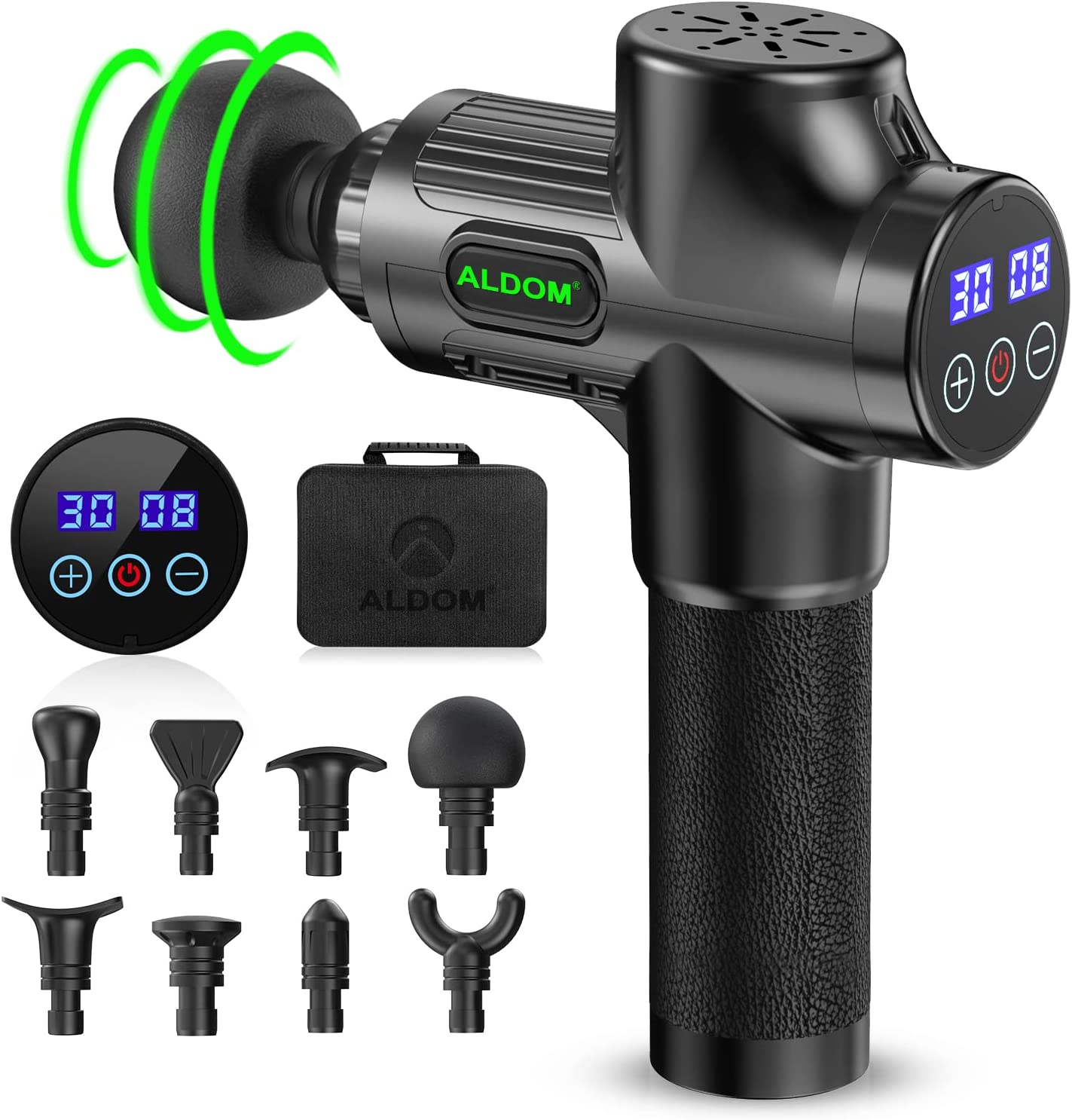 Massage Gun Deep Tissue Handheld Electric Muscle Massager Body Massagers Massage Device Muscle Massage Gun Massager Gun for Athletes Shoulder Leg Back Pain Relief&Relax USB C Charging Super Quiet 30 Speed Levels Max 4800RMP, Gifts for Him