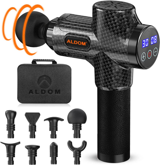 Massage Gun, Muscle Massager Percussion Massager Muscle Massage Gun Deep Tissue Electric Body Massagers Handheld Muscle Gun Quiet Brushless Motor Cordless Max 4800RMP 30 Speed Levels USB C Charging for Shoulder Leg Back Pain Relief Relax, Gifts for Men